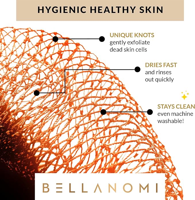 BELLANOMI African Exfoliating Net Sponge, Ethically sourced from Nigeria - Image 6