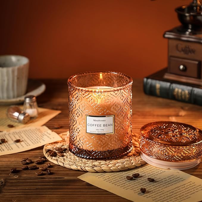 Coffee Bean Scented Candles, 19oz Aromatherapy Candles Gifts - Image 6