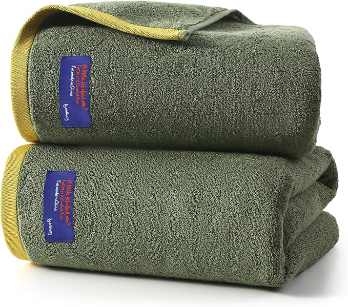 REDKISS 100% Cotton 2 Pack Luxury Bath Towels 27 x 54 Inches, Oversized Bath by REDKISSOnline