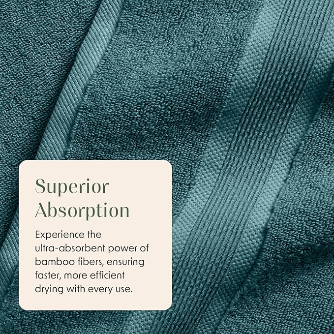 Springtree Home Luxury Viscose from Bamboo Bath Towel Set 6 Piece Set | 35% - Image 6