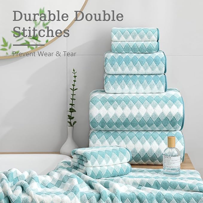 4 Piece Bath Towel Set Oversized Bath Sheet 35"x70" Bathroom Towel Extra Large - Image 6