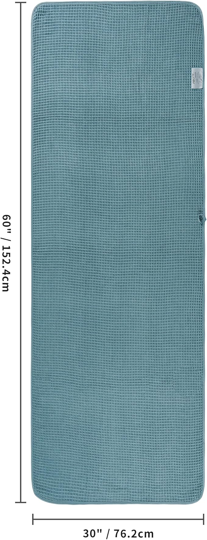 POLYTE 430 GSM Microfiber Oversize Quick Dry Lint Free Bath Towel, 60 x 30 in - Image 3