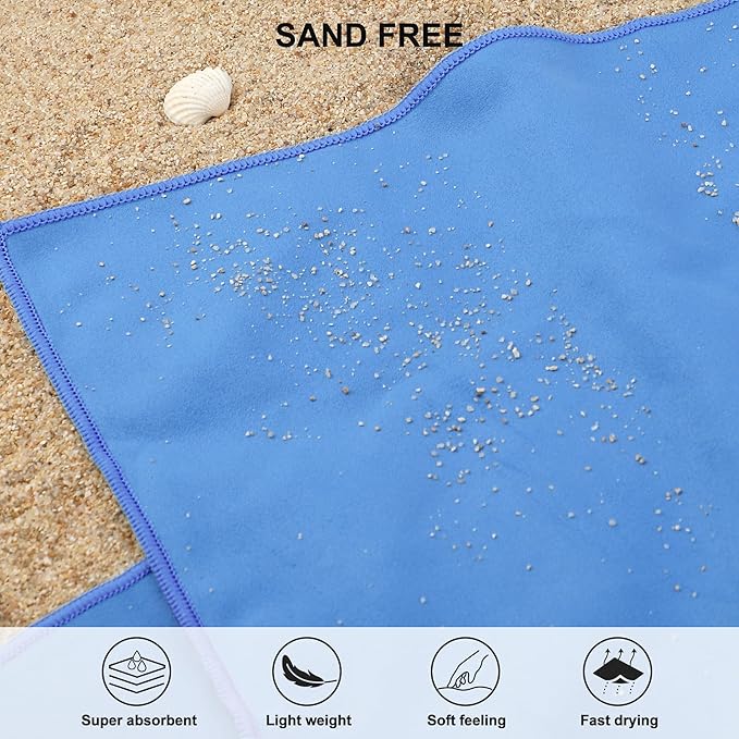 Rainleaf Microfiber Towel Perfect Travel & Gym & Camping Towel. Quick Dry - Image 4
