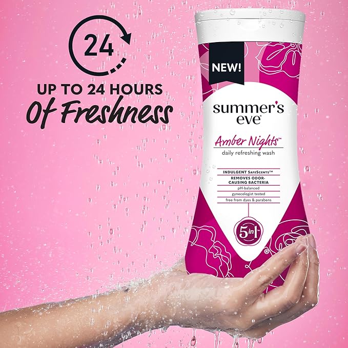 Summer's Eve Amber Nights with Oat and Shea Extracts, Daily Refreshing All Over - Image 2