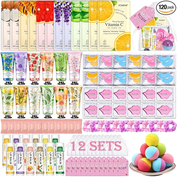 KONEUK 120 PCS Spa Party Supplies by KONEUK