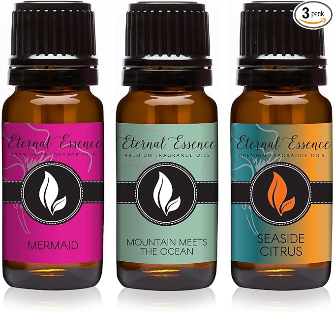 Trio - Mermaid, Seaside Citrus & Mountain Meets Ocean - Premium Fragrance Oil by EternalEssenceOils
