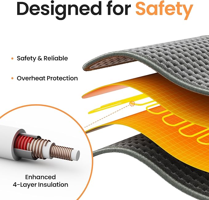 Heating Pad for Back, Shoulders & Period Cramps, 9 Heat Settings, Auto Shut-Off - Image 8