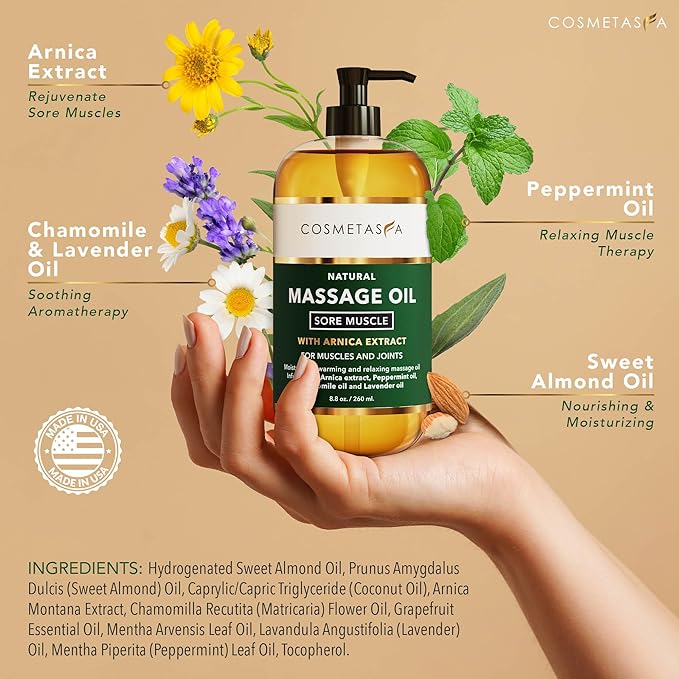 Cosmetasa Massage Oil for Sore Muscle Massage Therapy - Image 2