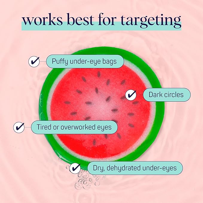 SpaLife Watermelon Cooling Eye Pads, Mothers Day Gifts, 48 Hydrating Under Eye - Image 7
