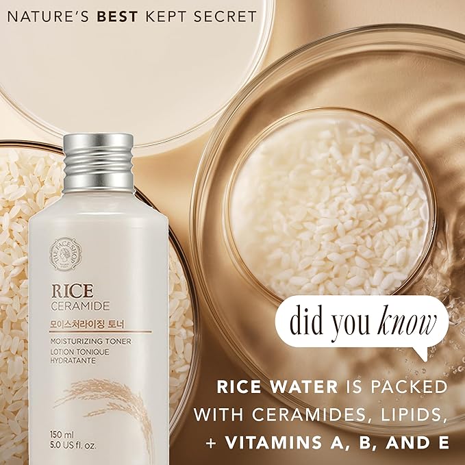 THE FACE SHOP Rice Ceramide Moisturizing Toner, Hydrating - Image 6