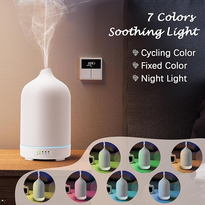 Diffuserlove Ceramic Diffuser 250ML Essential Oil Diffusers Aromatherapy - Image 4