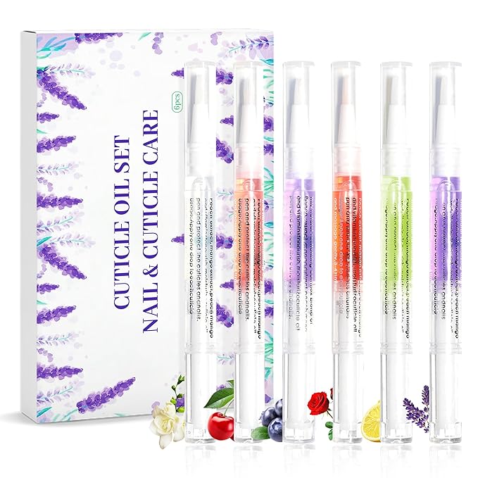 6Pcs Nail Cuticle Oils Nail Nutrition Oil Pen Nail Nourishment Pens 6 Smell - Image 9
