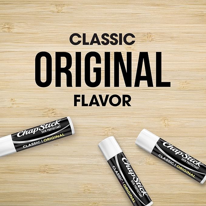 ChapStick Strawberry Lip Balm 4-Pack + 1 Classic Original ChapStick, Lip - Image 4