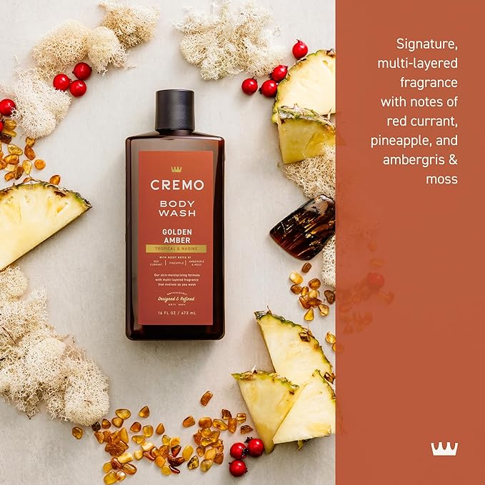 Cremo Body Wash for Men, Rich-Lathering Golden Amber, 16 Fl Oz - Image 2