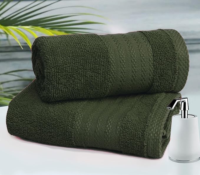 GLAMBURG Premium Cotton 4 Pack Bath Towel Set - Image 4