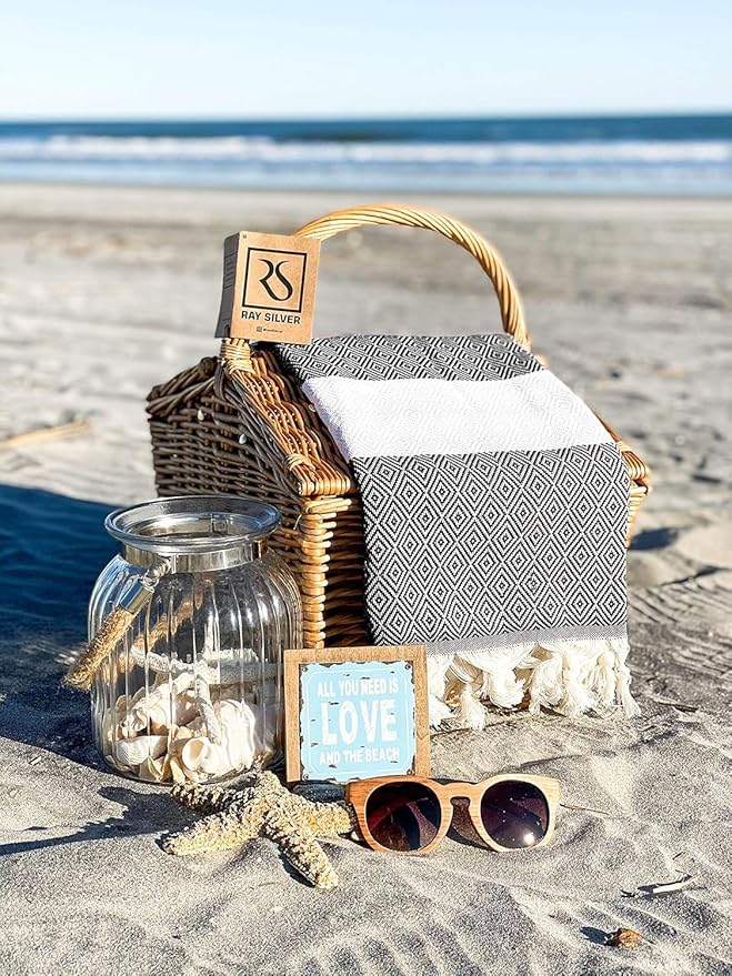 Turkish Beach Towel Oversized Clearance XL 40x71- Sand Free - Image 8