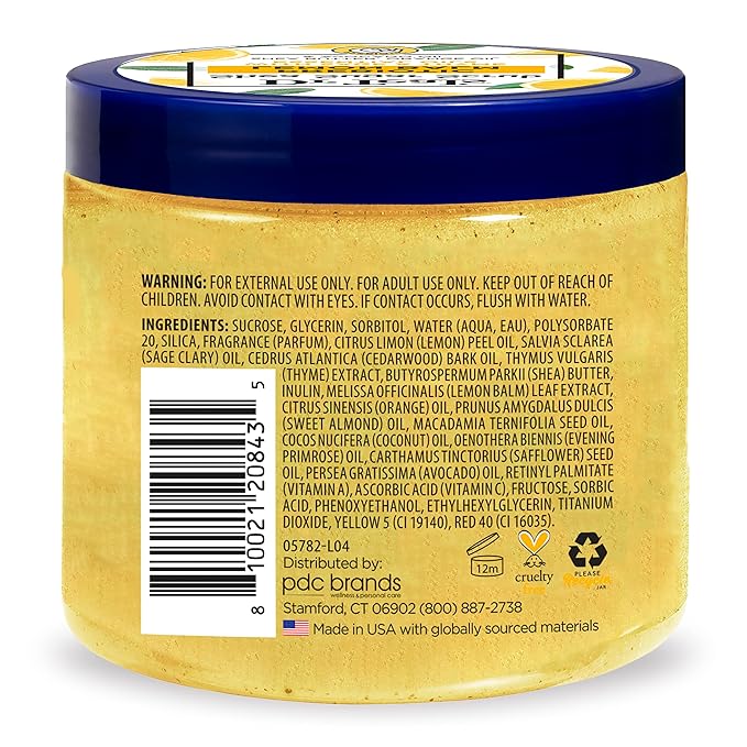 Dr Teal's Shea Sugar Scrub, Prebiotic Lemon Balm, 19 oz - Image 8