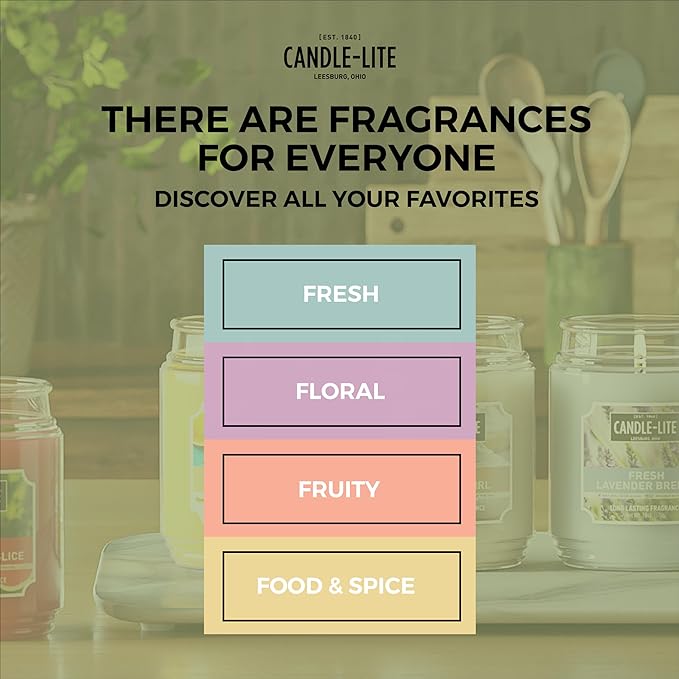 Candle-lite Scented Candles, Sunlit Mandarin Berry, 18 oz Jar, Proudly Poured - Image 7
