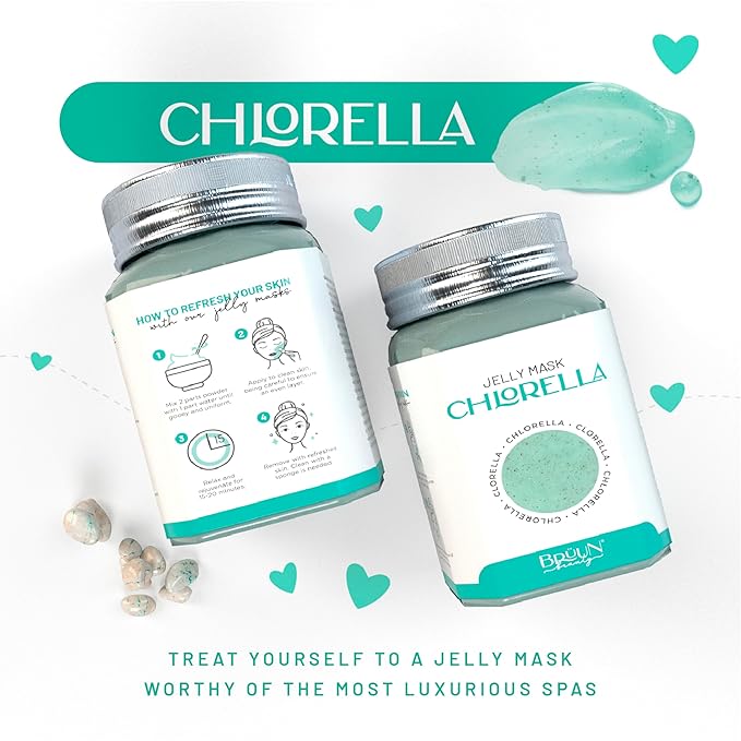 BRÜUN Jelly Mask Jar Chlorella Peel-Off Face Care Rubber Mask - Image 5