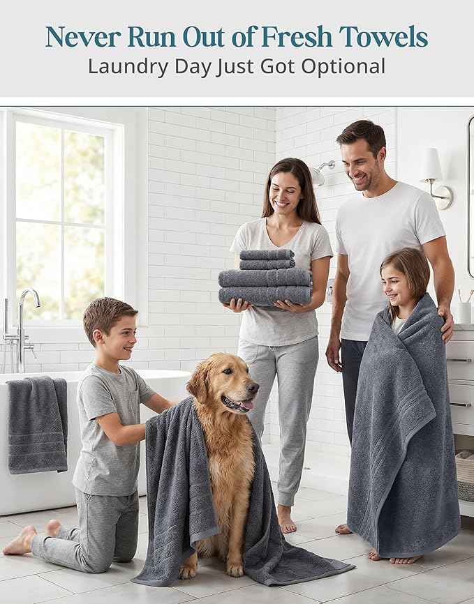 24-Piece Premium Towel Sets for Bathroom - Image 4