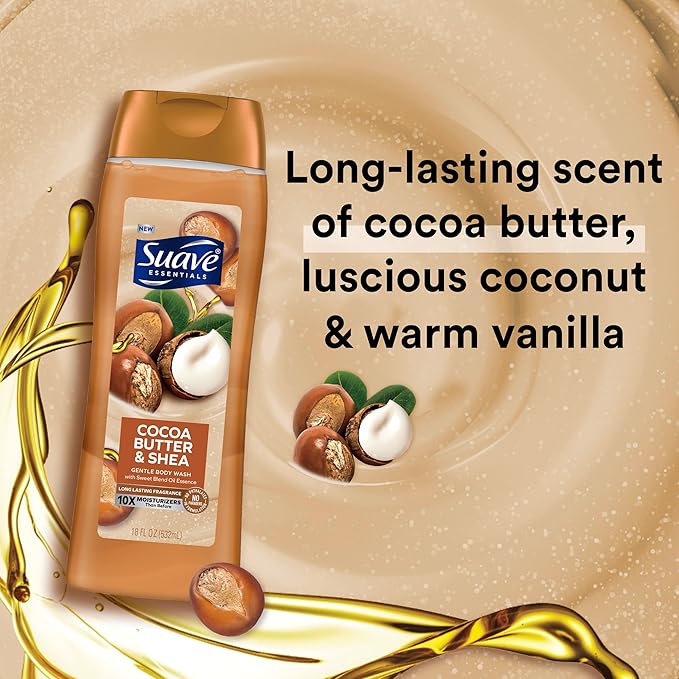 Suave Moisturizing Body Wash, Cocoa Butter and Shea - Image 2