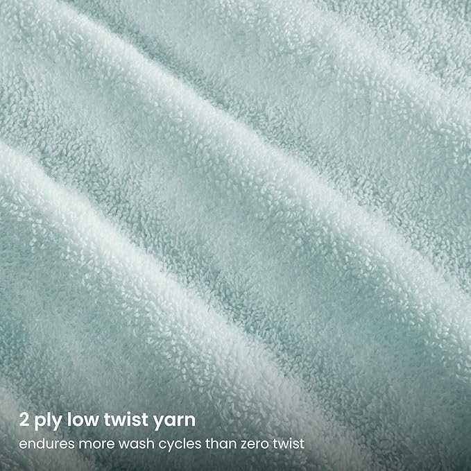 BIOWEAVES 100% Organic Cotton 700 GSM Plush 6-Piece Towel Set GOTS Certified - Image 4