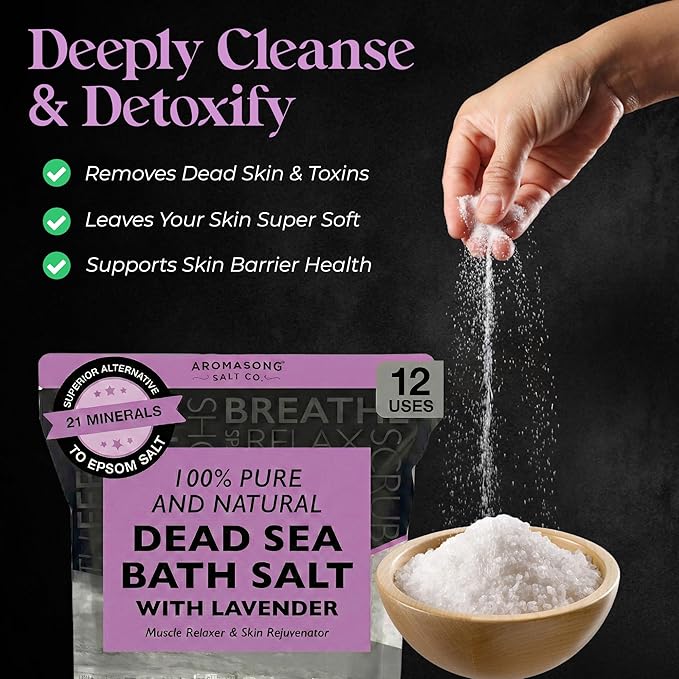 Aromasong Pure Dead Sea Salt for Soaking - Image 2