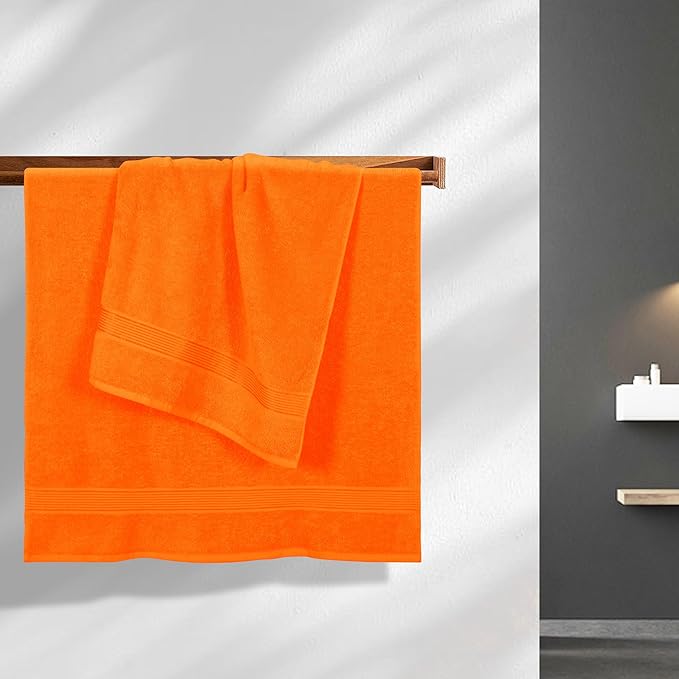 BELZZI Home Ultra Soft 4 Pack Oversized Bath Towel Set 27x54, Cotton Compact - Image 3
