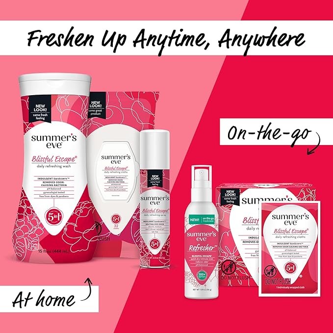 Summer's Eve Blissful Escape All-Over Daily Feminine Wash, pH-Balanced Body Wash - Image 7