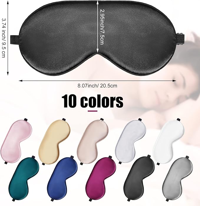 20 Pieces Silk Sleep Mask Eye Mask - Image 2