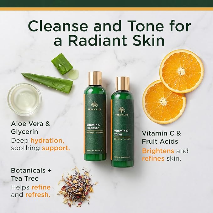 Tree of Life Beauty Vitamin C Brightening Face Care, Minimizing Pores & Facial - Image 2