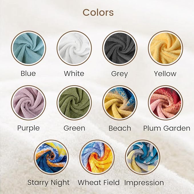 SEMAXE Purple Bath Towel, 100% Cotton Bath Towel - Image 8