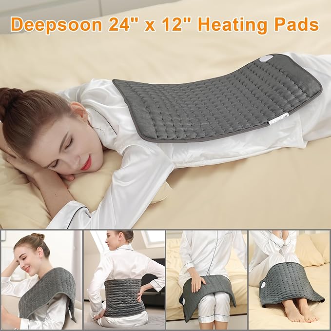 Deepsoon Heating Pad, Electric Heating Pads - Image 2