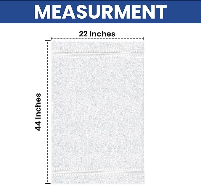 Linteum Textile Supply Luxury Bath Towels 100% Ring Spun Cotton Towel - Image 3