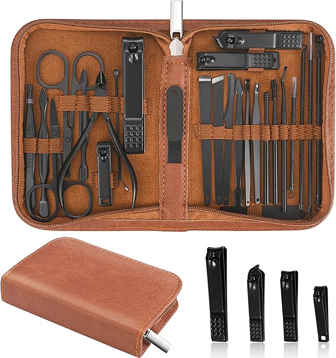 MINKINH Manicure Set Professional Nail Clipper Kit-26 Pieces Stainless Steel by Takecareofyourbeauty