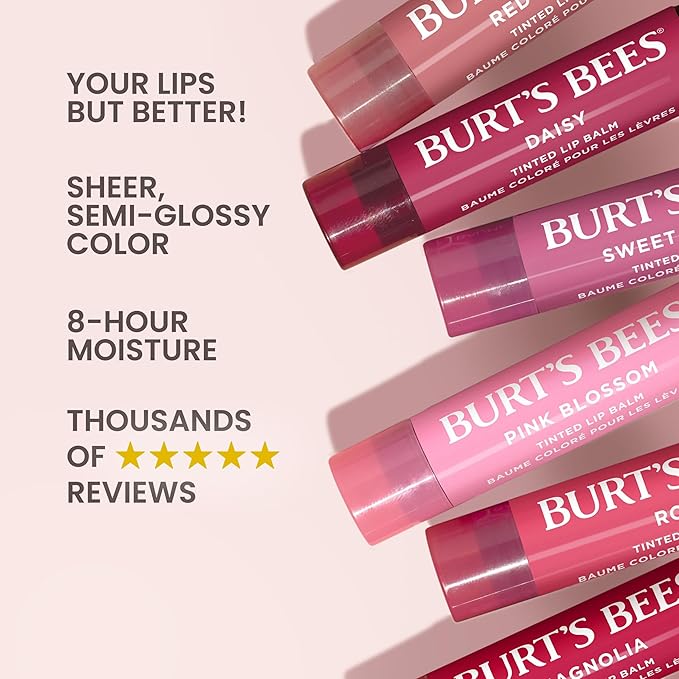 Burt's Bees 100% Natural Tinted Lip Balm, 0.15 Oz - Image 3