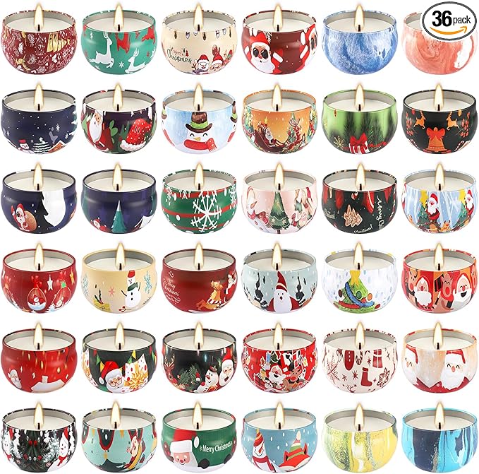 WPONSZU 36 Pack Christmas Scented Candles, Candvent Calendar 2025, Gift Set by WPONSZU