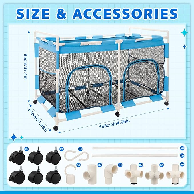 Briwooody 333 Gallon Pool Float Storage, Beach Balls - Image 2