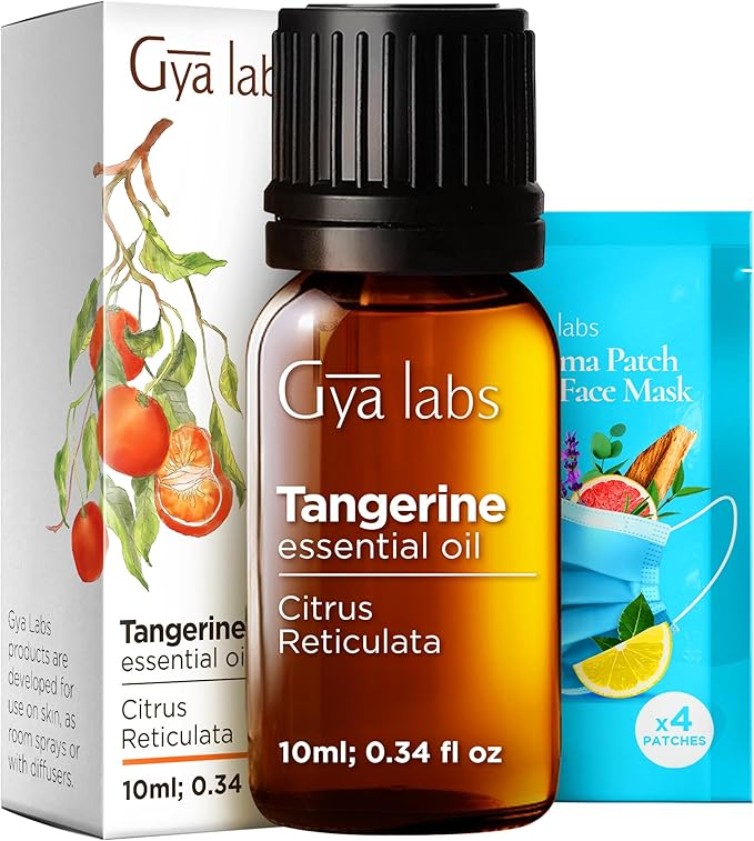 100% Pure Tangerine Essential Oil by GyaLabs