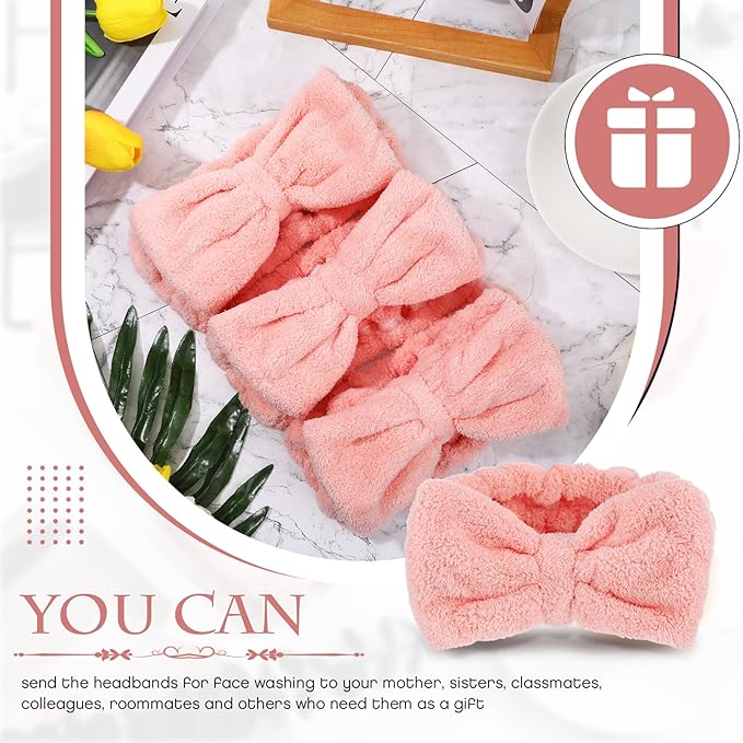 Yunlly 20 Pcs Spa Headband for Women 4 Inches Width Facial Makeup Hair Band - Image 5