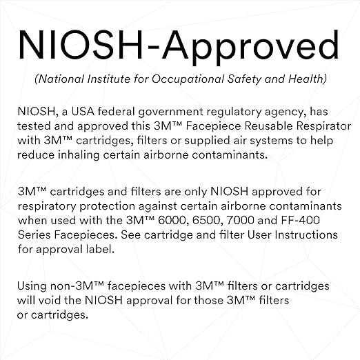 3M Full Facepiece Reusable Respirator 6700, Large Lens, ANSI High Impace Eye - Image 2