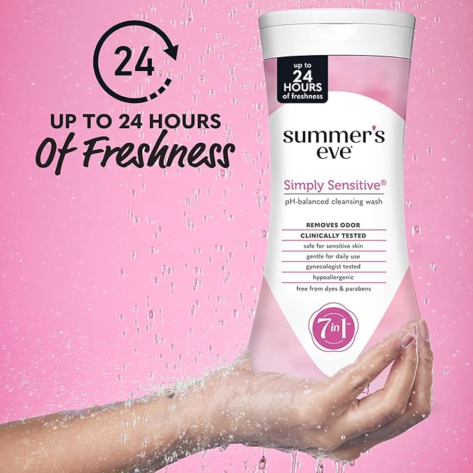 Summer’s Eve Simply Sensitive All-Over Daily Feminine Wash, Gentle pH-Balanced - Image 3