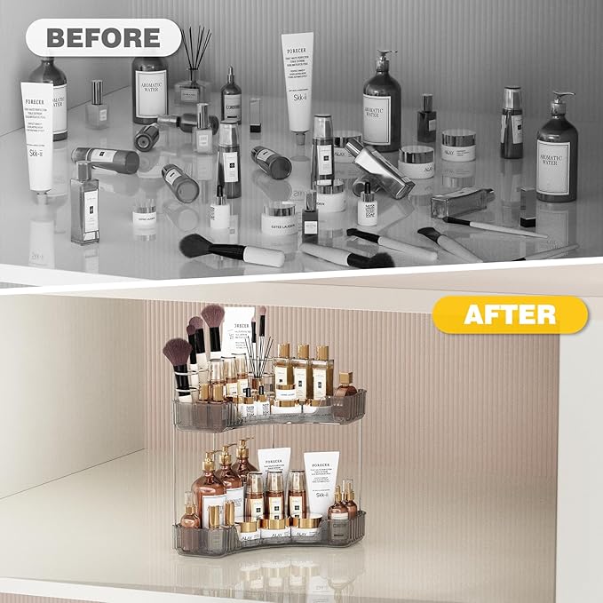 Asayuee 2-Tier Corner Bathroom Counter Organizer - Image 7