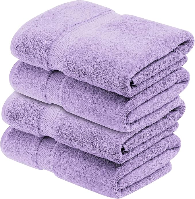 Superior Egyptian Cotton Pile Bath Towel Set of 4, Ultra Soft Luxury Towels - Image 2
