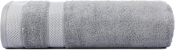 CASA COPENHAGEN Solitaire Mix 6 Pieces Towel Set- Grey Violet + Teal, 600 GSM - Image 3
