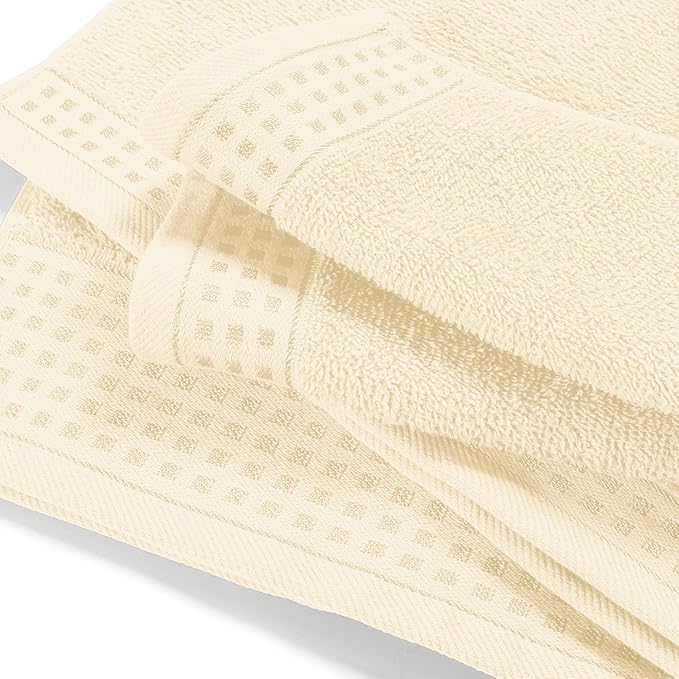 GLAMBURG Ultra Soft 3 Pack Cotton Towel Set, Contains a Bath Towel 28x55 inch - Image 2