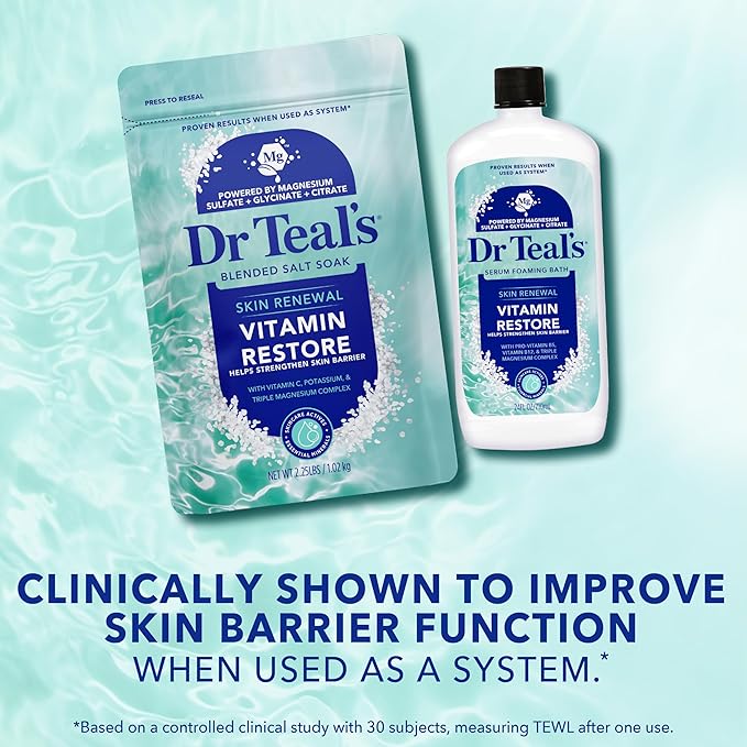 Dr Teal's Skin Renewal Vitamin Restore Blended Salt Soak, 2.25 lb - Image 4
