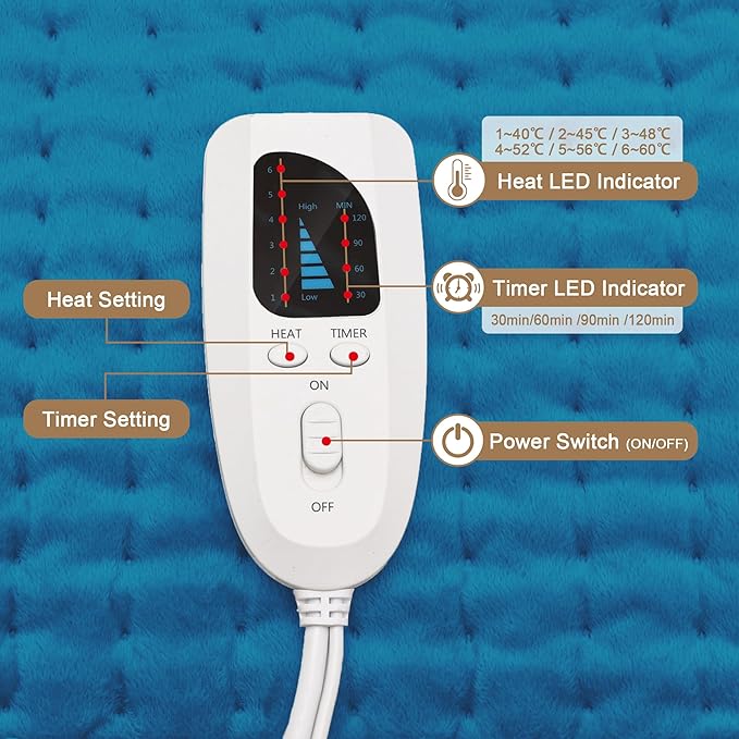 Deepsoon Heating Pad, Electric Heating Pads - Image 6