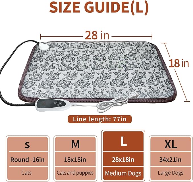 GOLOPET Dog Heating Pad 28x18in - Image 2