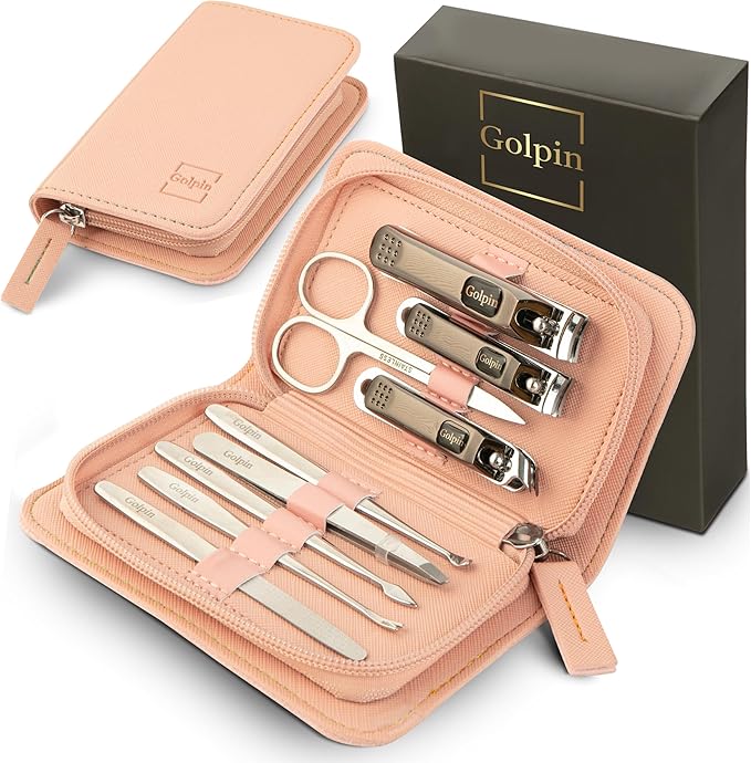 9 Pcs Manicure Set for Women Men & – Stainless Steel Manicure & Pedicure Kit by Unknown